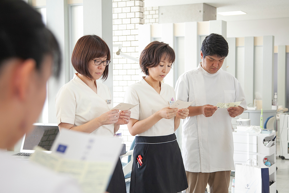 朝礼の様子
